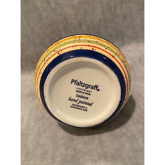 2004 Pfaltzgraff Sedona Creamer Stoneware Hand Painted 12 oz. Southwest NEW‎ - Picture 2 of 6